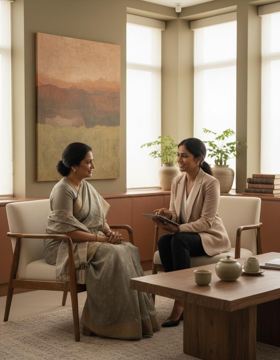 Doctor consultation for menopause